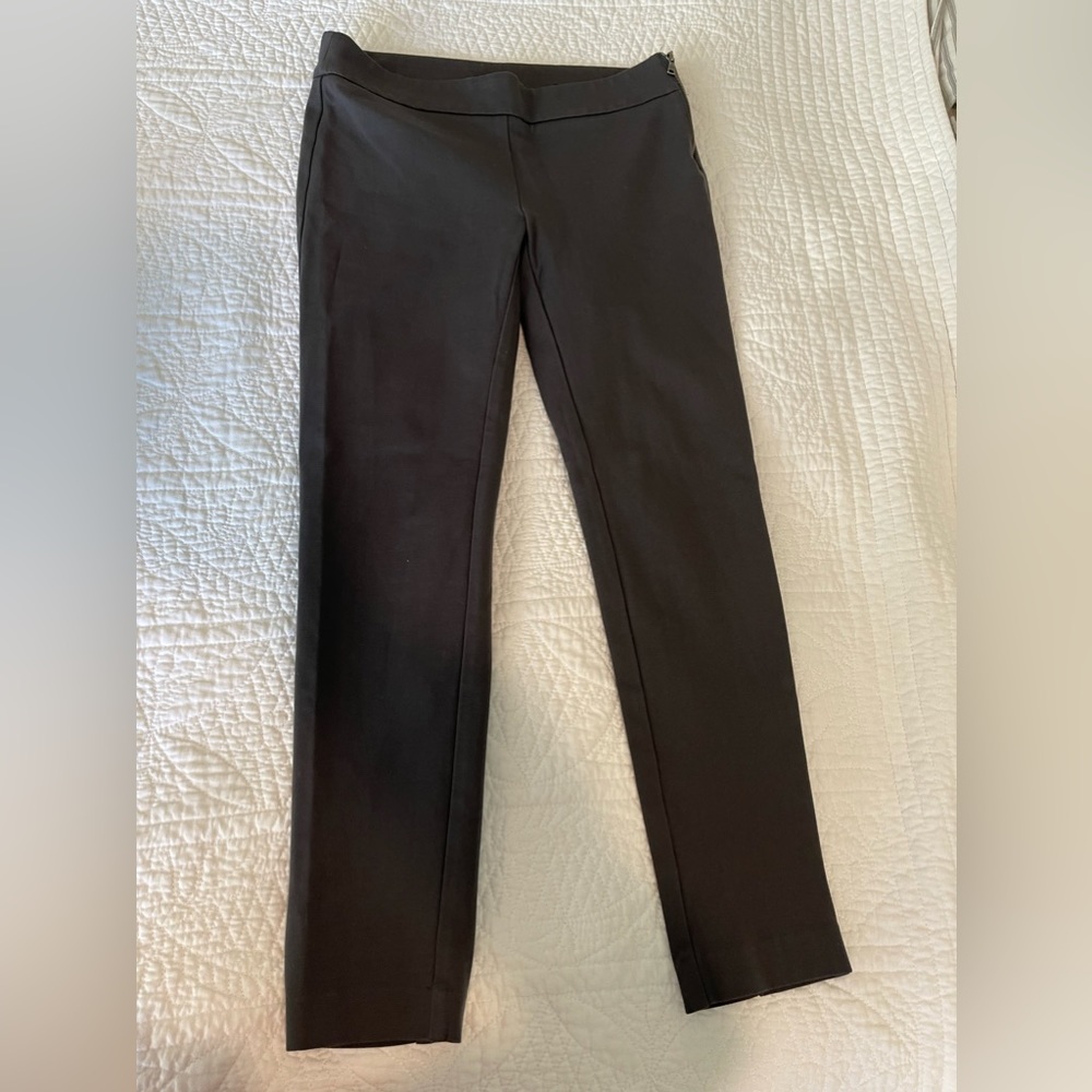 ANN TAYLOR Dark Grey Pants- Zipper embellishment